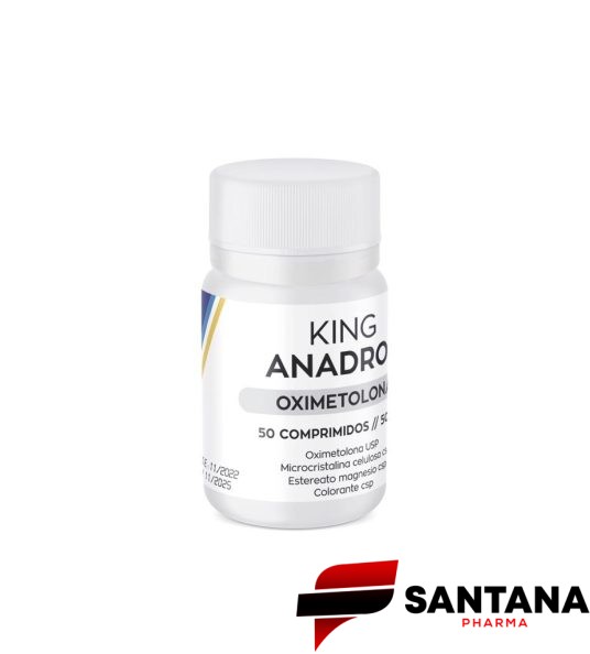 King Anadrol Oxymetolona Hemogenin 50mg / 50 Cápsulas - King Pharma