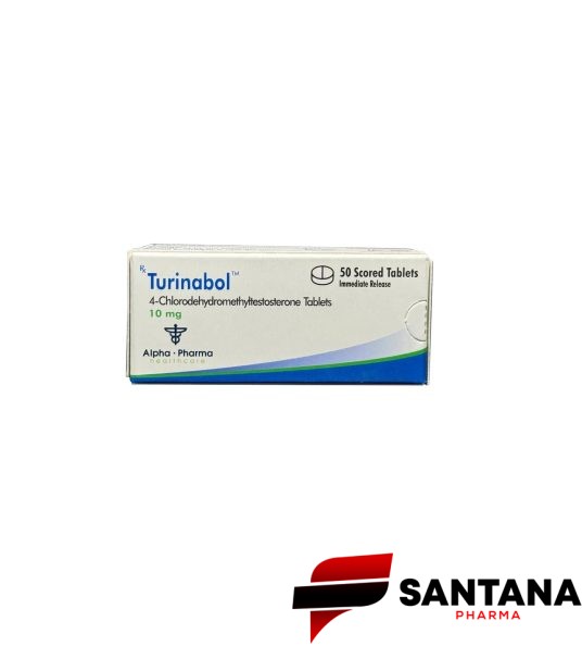 Turinabol (Clorodehidrometiltestosterona) 10mcg / 50 cápsulas - Alpha Pharma