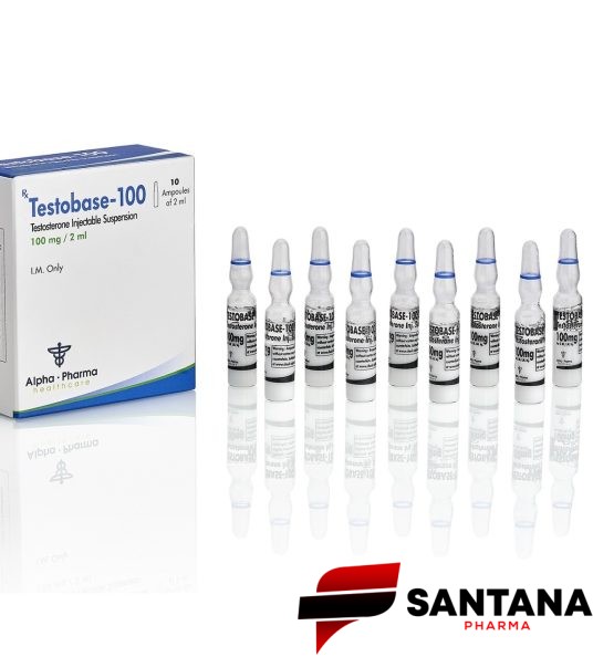 Testobase (Testosterona Suspensão) 100mg / 20ml - Alpha Pharma