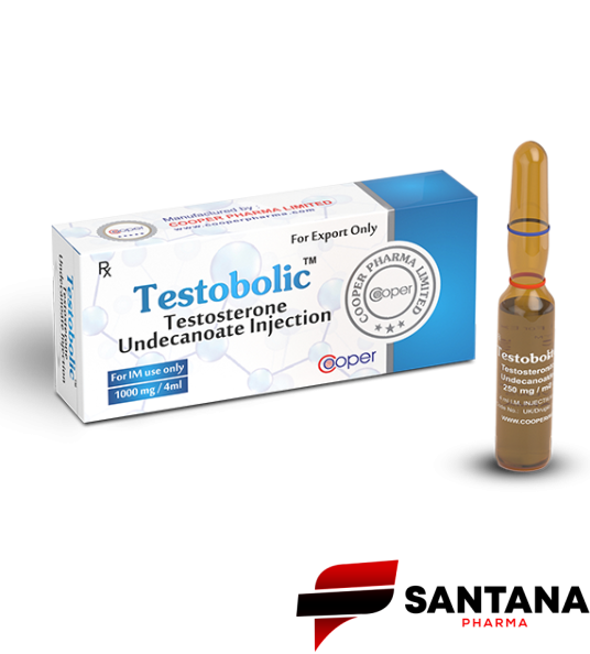 Testobolic Nebido (Undecanoato de Testosterona) 1000mg / 4ml - Cooper Pharma